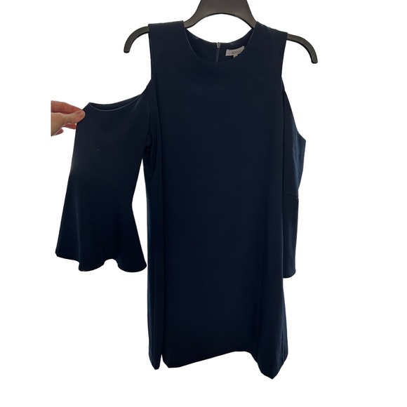 Lucy Paris Shoulder Cut Out Navy mini Dress | Size L - Picture 2 of 3